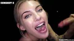 Afspelen Gloryhole gobbler: Dixie Jewel Swallows cum als een pro